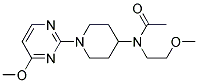 N-(2-METHOXYETHYL)-N-[1-(4-METHOXYPYRIMIDIN-2-YL)PIPERIDIN-4-YL]ACETAMIDE 结构式