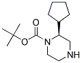 (S)-2-CYCLOPENTYL-PIPERAZINE-1-CARBOXYLIC ACID TERT-BUTYL ESTER 结构式