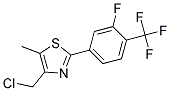 4-CHLOROMETHYL-2-(3-FLUORO-4-TRIFLUOROMETHYL-PHENYL)-5-METHYL-THIAZOLE 结构式