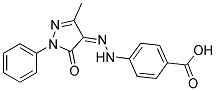 4-[N'-(3-METHYL-5-OXO-1-PHENYL-1,5-DIHYDRO-PYRAZOL-4-YLIDENE)-HYDRAZINO]-BENZOIC ACID 结构式