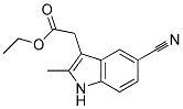 ETHYL 2-(5-CYANO-2-METHYL-1H-INDOL-3-YL)ACETATE 结构式