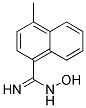 N-HYDROXY-4-METHYL-NAPHTHALENE-1-CARBOXAMIDINE 结构式