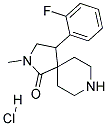 4-(2-FLUOROPHENYL)-2-METHYL-2,8-DIAZASPIRO[4.5]DECAN-1-ONE HYDROCHLORIDE 结构式