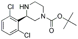 (R)-3-(2,6-DICHLORO-PHENYL)-PIPERAZINE-1-CARBOXYLIC ACID TERT-BUTYL ESTER 结构式