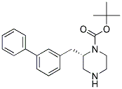 (S)-2-BIPHENYL-3-YLMETHYL-PIPERAZINE-1-CARBOXYLIC ACID TERT-BUTYL ESTER 结构式