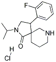 4-(2-FLUOROPHENYL)-2-ISOPROPYL-2,7-DIAZASPIRO[4.5]DECAN-1-ONE HYDROCHLORIDE 结构式