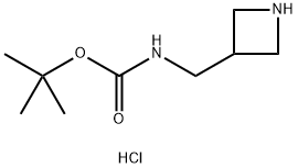 3-(BOC-AMINOMETHYL)AZETIDINE-HCL 结构式