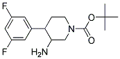 TERT-BUTYL 3-AMINO-4-(3,5-DIFLUOROPHENYL)PIPERIDINE-1-CARBOXYLATE 结构式
