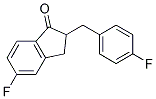 5-FLUORO-2-(4-FLUORO-BENZYL)-INDAN-1-ONE 结构式