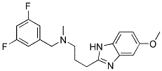 N-(3,5-DIFLUOROBENZYL)-3-(5-METHOXY-1H-BENZIMIDAZOL-2-YL)-N-METHYLPROPAN-1-AMINE 结构式