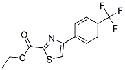 ETHYL 4-(4-(TRIFLUOROMETHYL)PHENYL)THIAZOLE-2-CARBOXYLATE 结构式