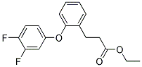 3-[2-(3,4-DIFLUORO-PHENOXY)-PHENYL]-PROPIONIC ACID ETHYL ESTER 结构式