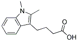 4-(1,2-DIMETHYL-1H-INDOL-3-YL)BUTANOIC ACID 结构式