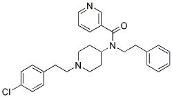 N-(1-[2-(4-Chlorophenyl)ethyl]piperidin-4-yl)-N-(2-phenylethyl)nicotinamide 结构式