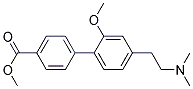 4'-(2-DIMETHYLAMINO-ETHYL)-2'-METHOXY-BIPHENYL-4-CARBOXYLIC ACID METHYL ESTER 结构式