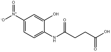 N-(2-HYDROXY-4-NITRO-PHENYL)-SUCCINAMIC ACID 结构式