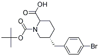 (2S,5R)-5-(4-BROMO-BENZYL)-PIPERIDINE-1,2-DICARBOXYLIC ACID 1-TERT-BUTYL ESTER 结构式