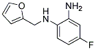 4-FLUORO-N1-FURAN-2-YLMETHYL-BENZENE-1,2-DIAMINE 结构式