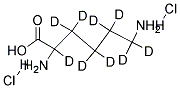 DL-LYSINE-2,3,3,4,4,5,5,6,6-D9 2HCL 结构式