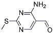 4-AMINO-2-METHYLSULFANYL-PYRIMIDINE-5-CARBALDEHYDE 结构式