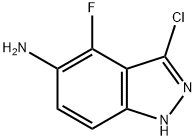 5-AMINO-3-CHLORO-4-FLUORO (1H)INDAZOLE 结构式