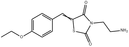 3-(2-AMINOETHYL)-5-((4-ETHOXYPHENYL)METHYLENE)-2,4-THIAZOLIDINEDIONE HYDROCHLORIDE 结构式