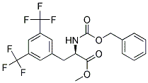 (R)-2-BENZYLOXYCARBONYLAMINO-3-(3,5-BIS-TRIFLUOROMETHYL-PHENYL)-PROPIONIC ACID METHYL ESTER 结构式