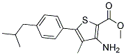 METHYL 3-AMINO-4-METHYL-5-(4-ISOBUTYLPHENYL)THIOPHENE-2-CARBOXYLATE 结构式