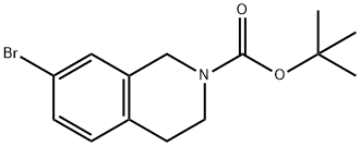 7-溴-3,4-二氢异喹啉-2(1H)-羧酸叔丁酯 结构式
