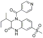 3-SEC-BUTYL-4-ISONICOTINOYL-7-(METHYLSULFONYL)-3,4-DIHYDROQUINOXALIN-2(1H)-ONE 结构式