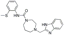 4-(1H-Benzimidazol-2-ylmethyl)-N-[2-(methylthio)phenyl]-1,4-diazepane-1-carboxamide 结构式
