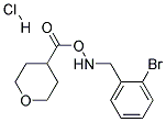 4-(2-BROMO-BENZYLAMINO)-TETRAHYDRO-PYRAN-4-CARBOXYLIC ACID HYDROCHLORIDE 结构式