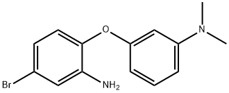 3-(2-氨基-4-溴苯氧基)-N,N-二甲基苯胺 结构式