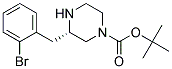 (S)-3-(2-BROMO-BENZYL)-PIPERAZINE-1-CARBOXYLIC ACID TERT-BUTYL ESTER 结构式