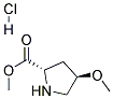 METHYL (2S,4R)-4-METHOXYPYRROLIDINE-2-CARBOXYLATE HYDROCHLORIDE 结构式