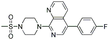 5-(4-FLUOROPHENYL)-8-[4-(METHYLSULFONYL)PIPERAZIN-1-YL]-1,7-NAPHTHYRIDINE 结构式