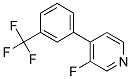 3-FLUORO-4-(3-(TRIFLUOROMETHYL)PHENYL) PYRIDINE 结构式