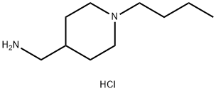 (1-丁基哌啶-4-基)甲胺盐酸盐 结构式