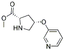 METHYL (2S,4S)-4-(3-PYRIDINYLOXY)-2-PYRROLIDINECARBOXYLATE 结构式