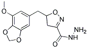 5-[(7-METHOXY-1,3-BENZODIOXOL-5-YL)METHYL]-4,5-DIHYDROISOXAZOLE-3-CARBOHYDRAZIDE 结构式