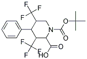 N-BOC-4-(3,5-BIS-TRIFLUOROMETHYL) PHENYL PIPECOLIC ACID 结构式