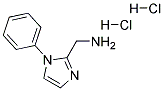 C-(1-PHENYL-1H-IMIDAZOL-2-YL)-METHYLAMINE 2HCL 结构式