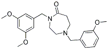 4-(3,5-DIMETHOXYBENZYL)-1-(3-METHOXYBENZYL)-1,4-DIAZEPAN-5-ONE 结构式