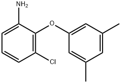 3-CHLORO-2-(3,5-DIMETHYLPHENOXY)ANILINE 结构式