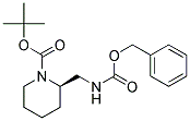 (R)-TERT-BUTYL-2-((BENZYLOXYCARBONYLAMINO)METHYL)PIPERIDINE-1-CARBOXYLATE 结构式