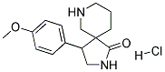 4-(4-METHOXYPHENYL)-2,7-DIAZASPIRO[4.5]DECAN-1-ONE HYDROCHLORIDE 结构式