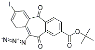 7-IODO-5,11-DIOXOTRIAZADIBENZO[A,D]CYCLOHEPTENE-2-CARBOXYLIC ACID T-BUTYL ESTER 结构式