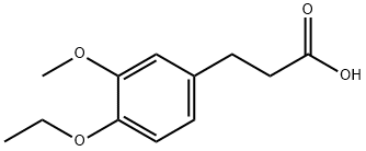3-(4-乙氧基-3-甲氧基苯基)丙酸 结构式