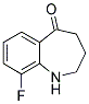 9-FLUORO-1,2,3,4-TETRAHYDRO-BENZO[B]AZEPIN-5-ONE 结构式