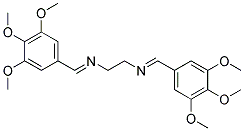 N,N'-BIS(3,4,5-TRIMETHOXYBENZAL)-ETHYLENEDIAMINE 结构式